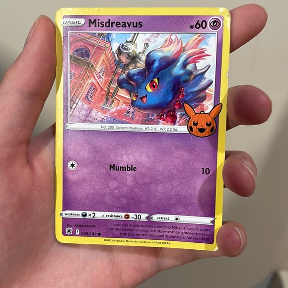 Misdreavus Halloween Edition Pokémon Card - Picture 1 of 2